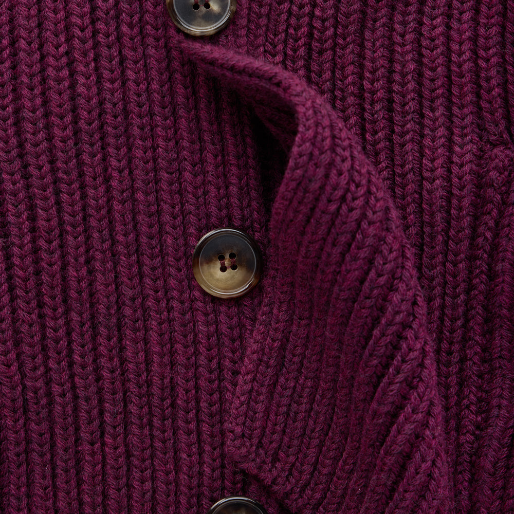 
                  
                    Wool Chunky Shawl Collar Cardigan Chianti
                  
                