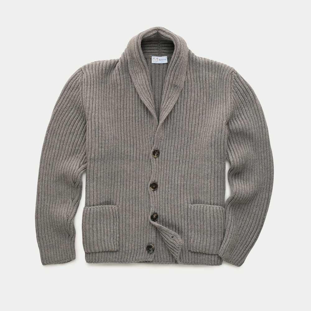 
                  
                    Wool Chunky Shawl Collar Cardigan Cocoa Powder
                  
                