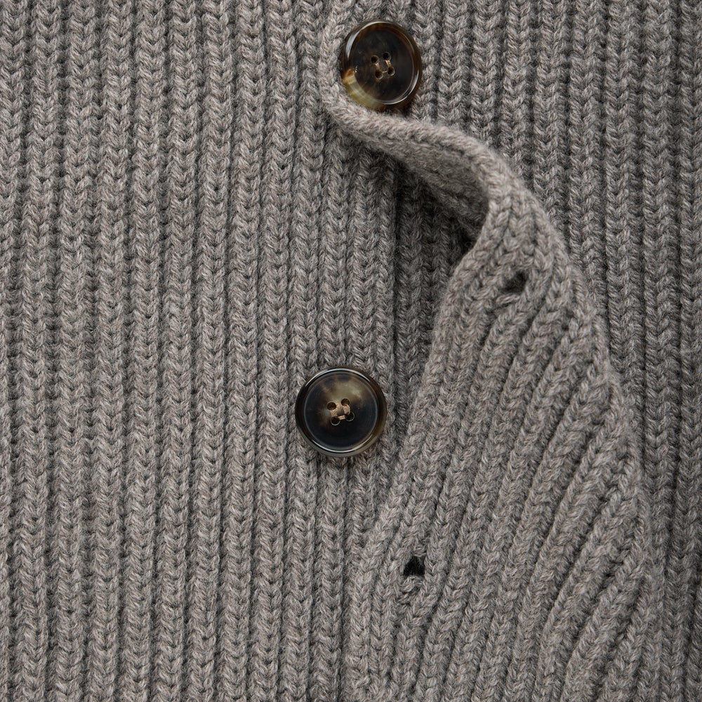 
                  
                    Wool Chunky Shawl Collar Cardigan Cocoa Powder
                  
                