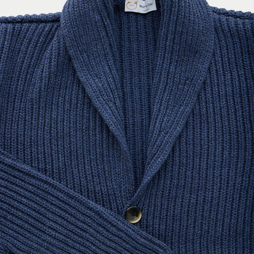 
                  
                    Wool Chunky Shawl Collar Cardigan Midnight
                  
                