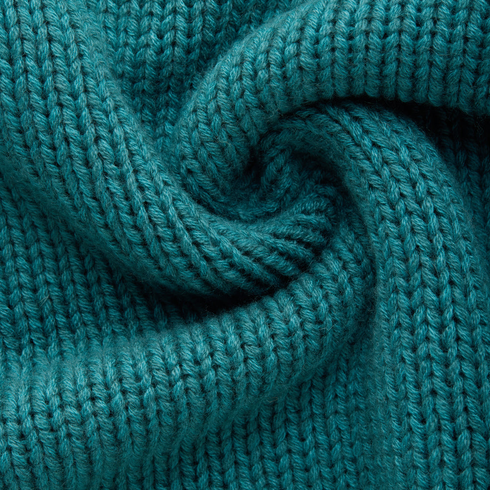 
                  
                    Cashmere Chunky Roll Neck Sweater Blue Green
                  
                