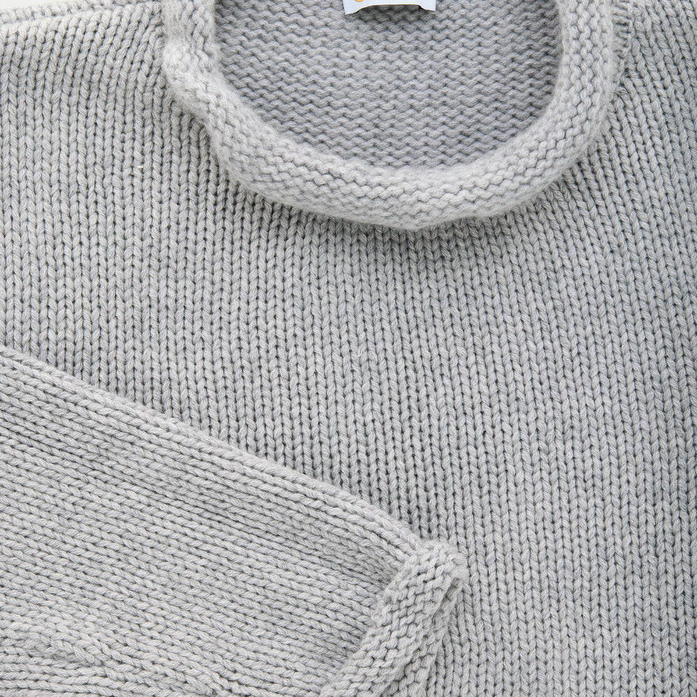 Cashmere Chunky Roll Neck Sweater Flanella