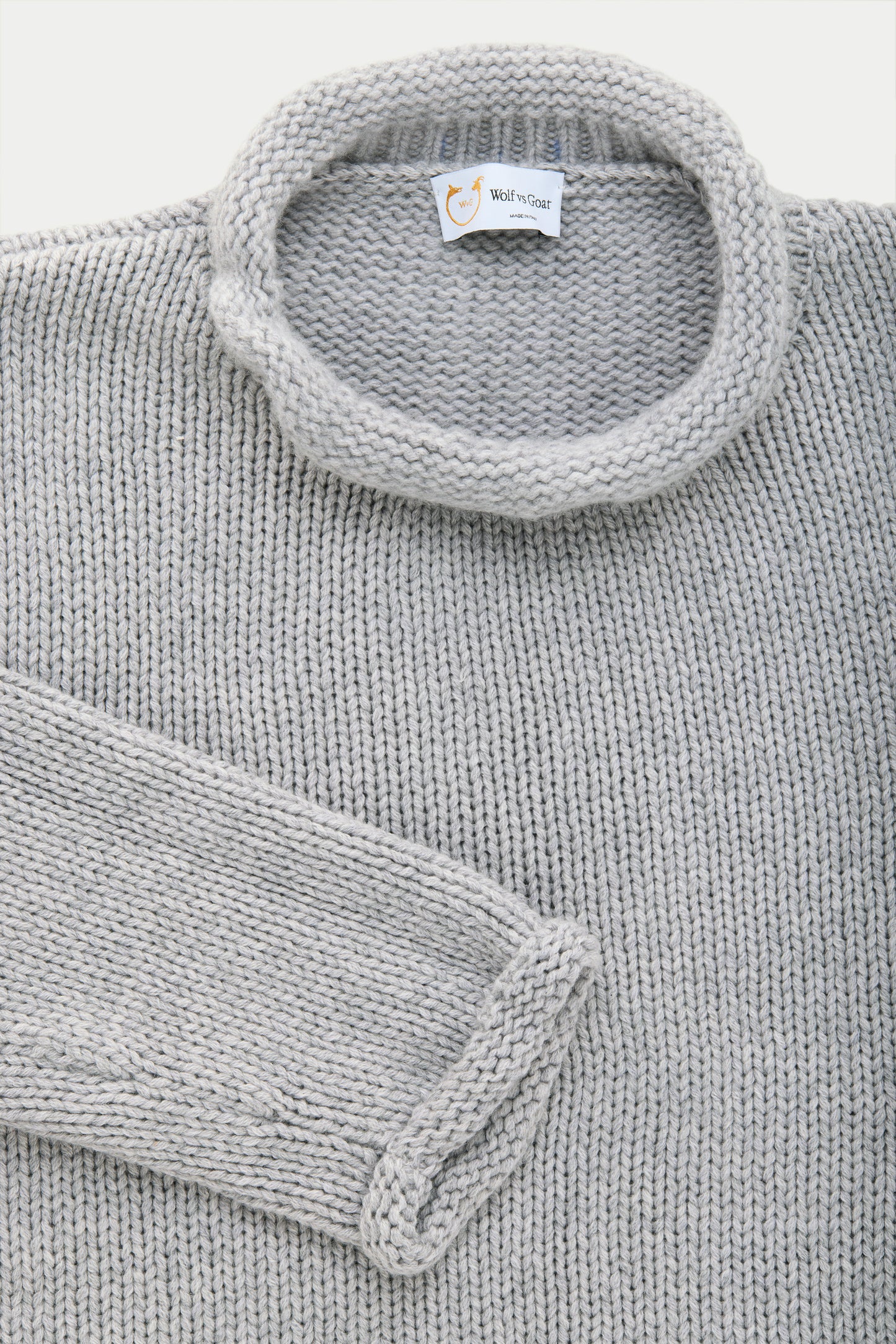 Cashmere Chunky Roll Neck Sweater Flanella