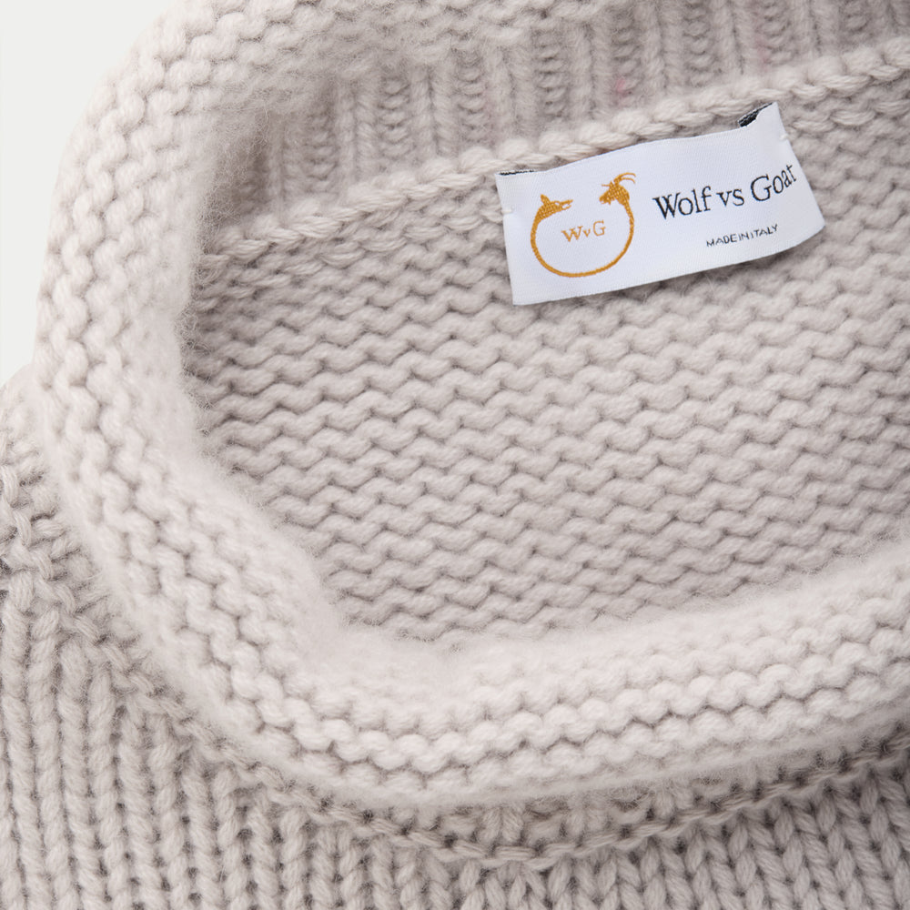 
                  
                    Cashmere Chunky Roll Neck Sweater Soft Beige
                  
                