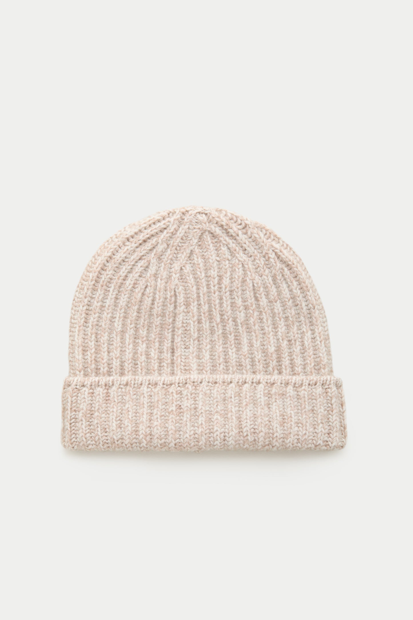 Wide Cuff Cashmere Beanie Cipria