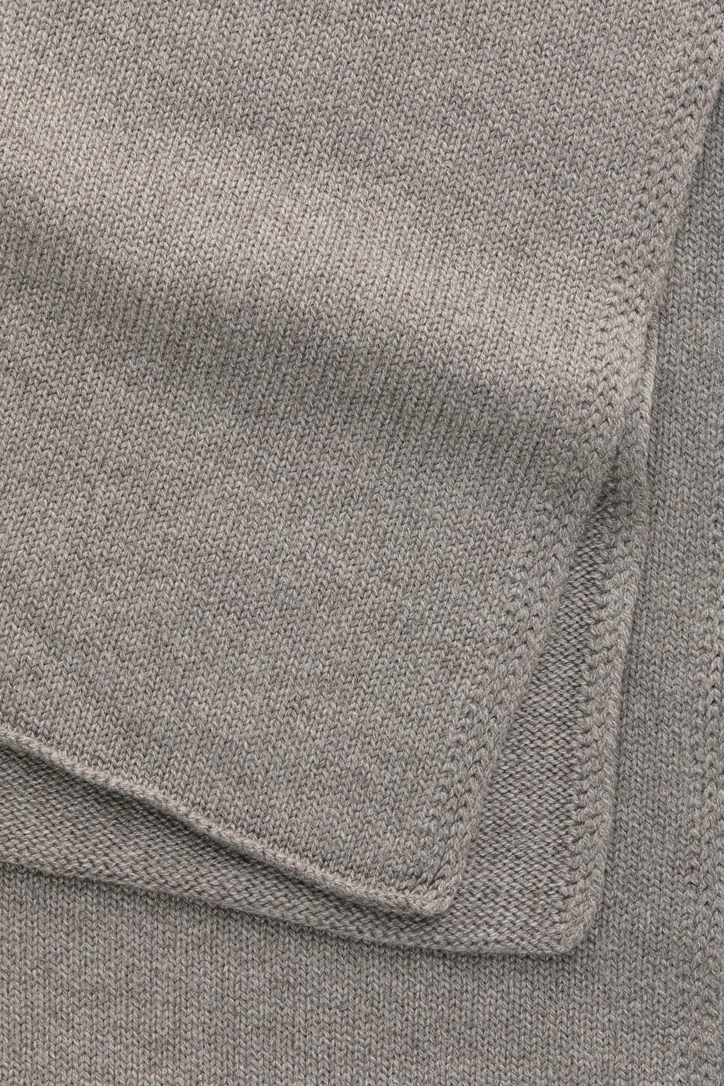 Knitted Maglia Rasata Wool Scarf Cocoa Powder