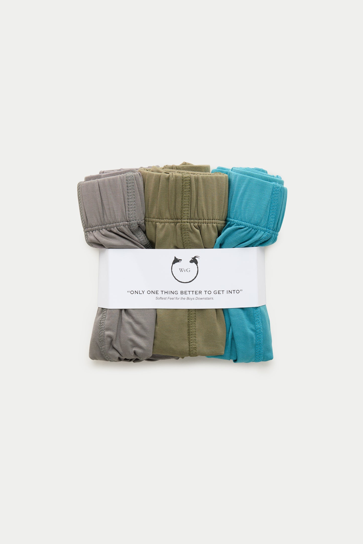 Lyocell Boxer Briefs Charcoal Grey, Burnt Olive and Storm Blue 3 Pack