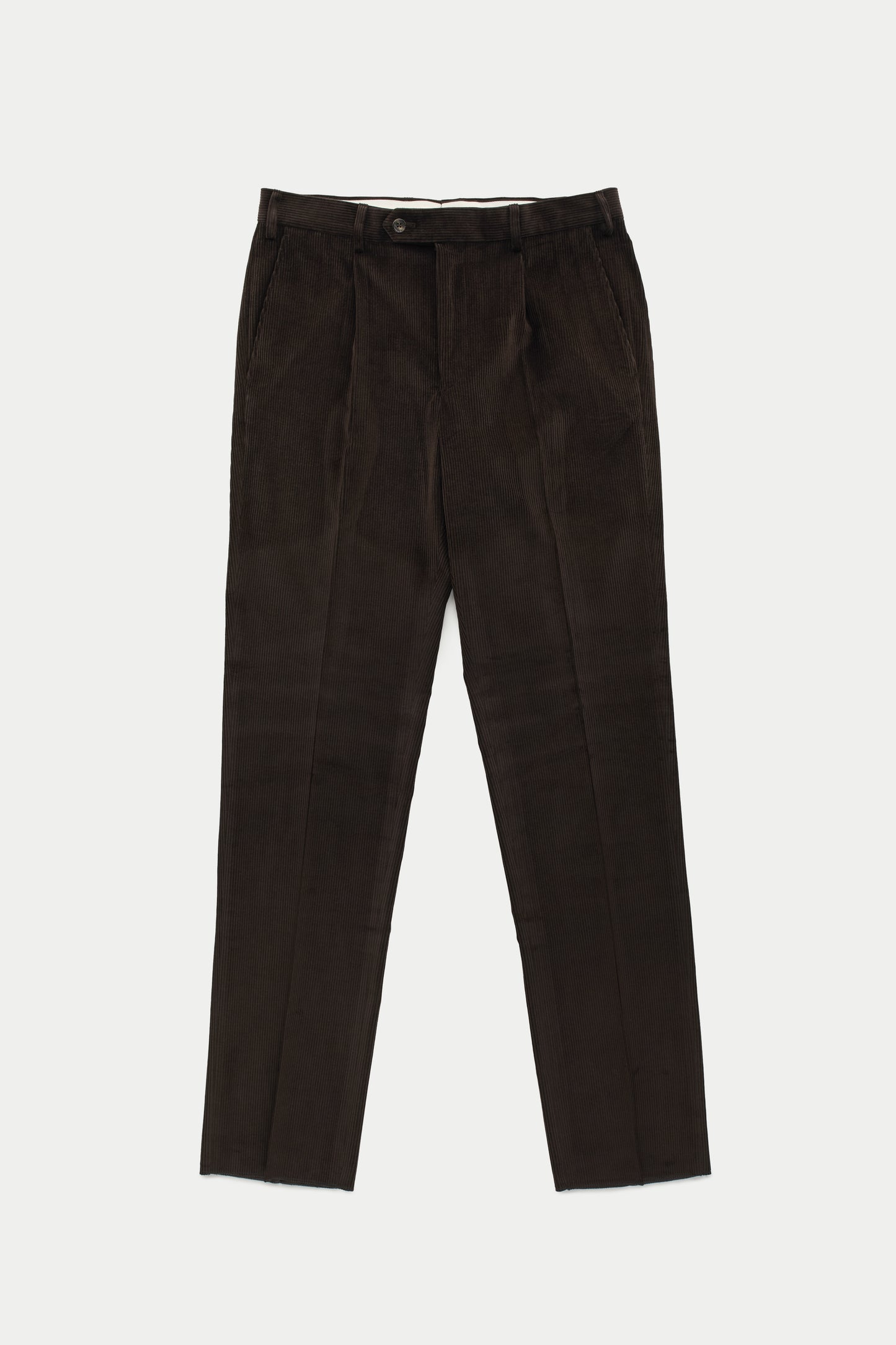 Cotton Wool Corduroy Trousers Chocolate