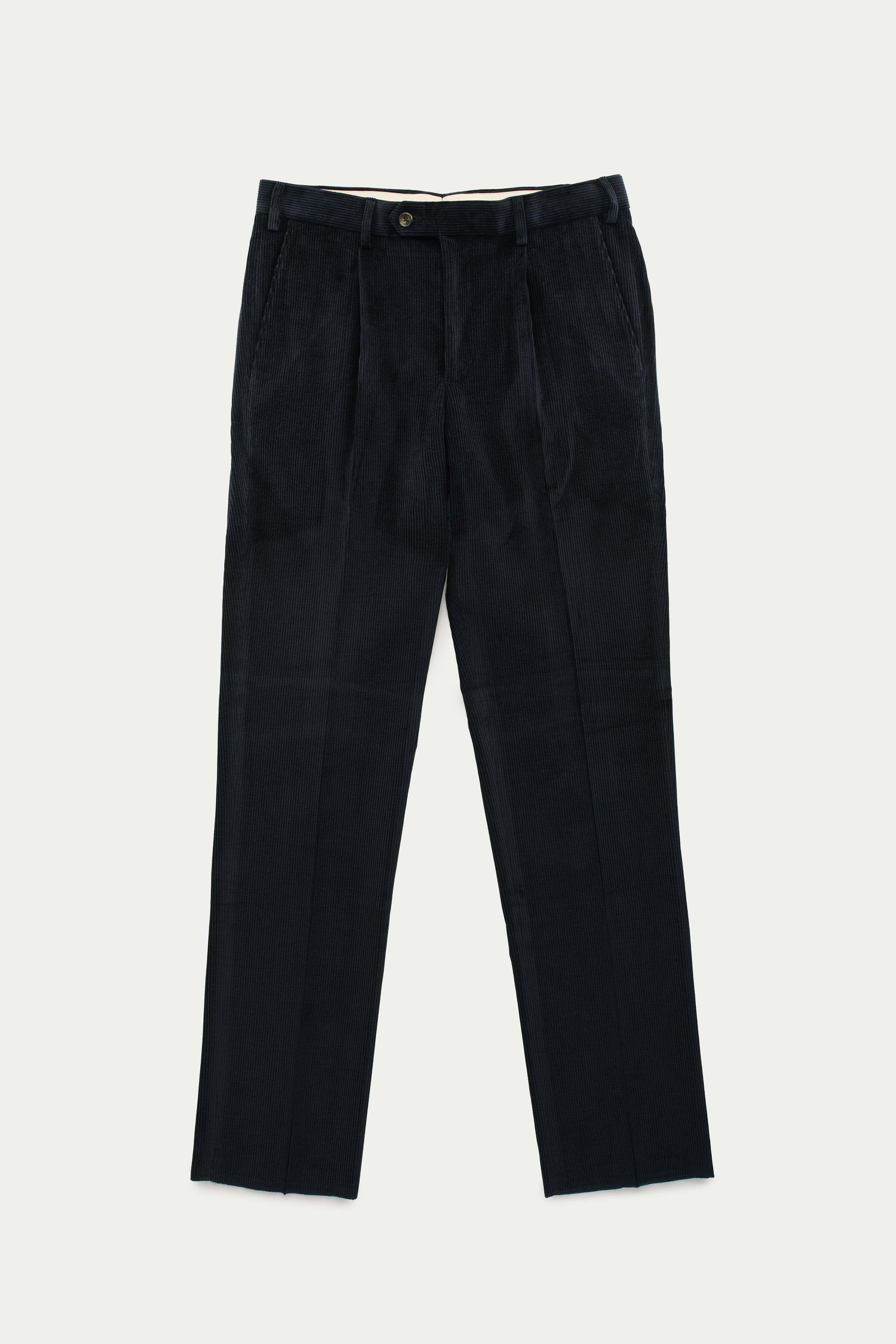 Cotton Wool Corduroy Trousers Dark Navy – Wolf vs Goat