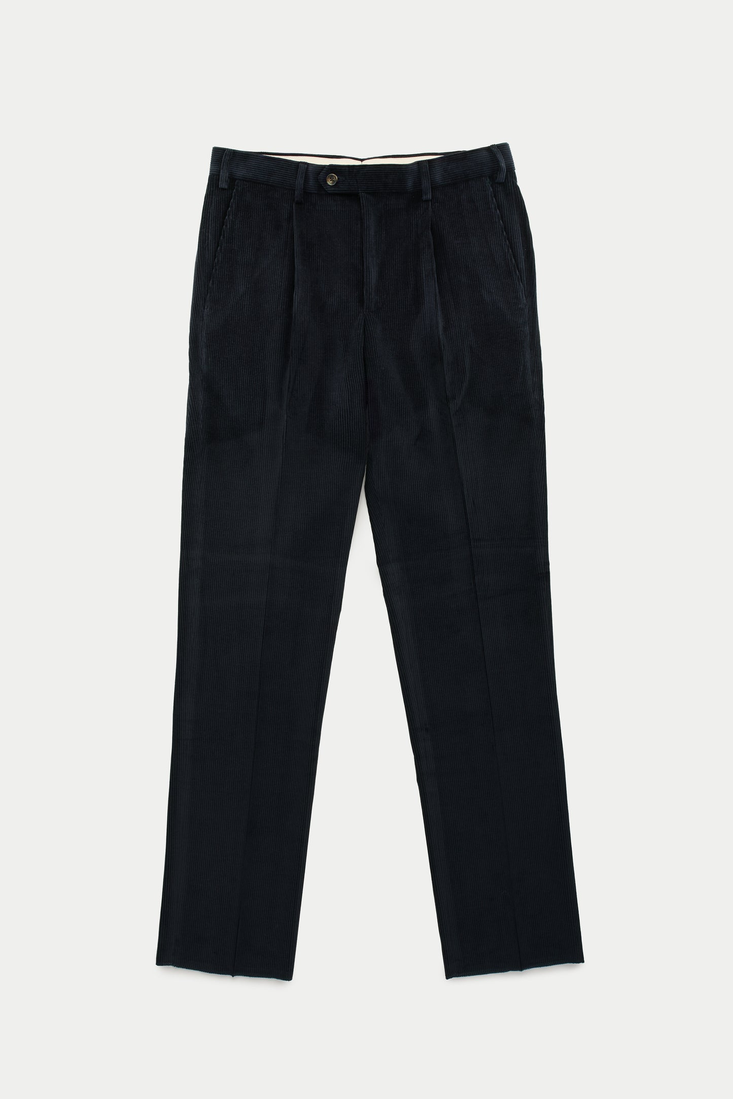 Cotton Wool Corduroy Trousers Dark Navy