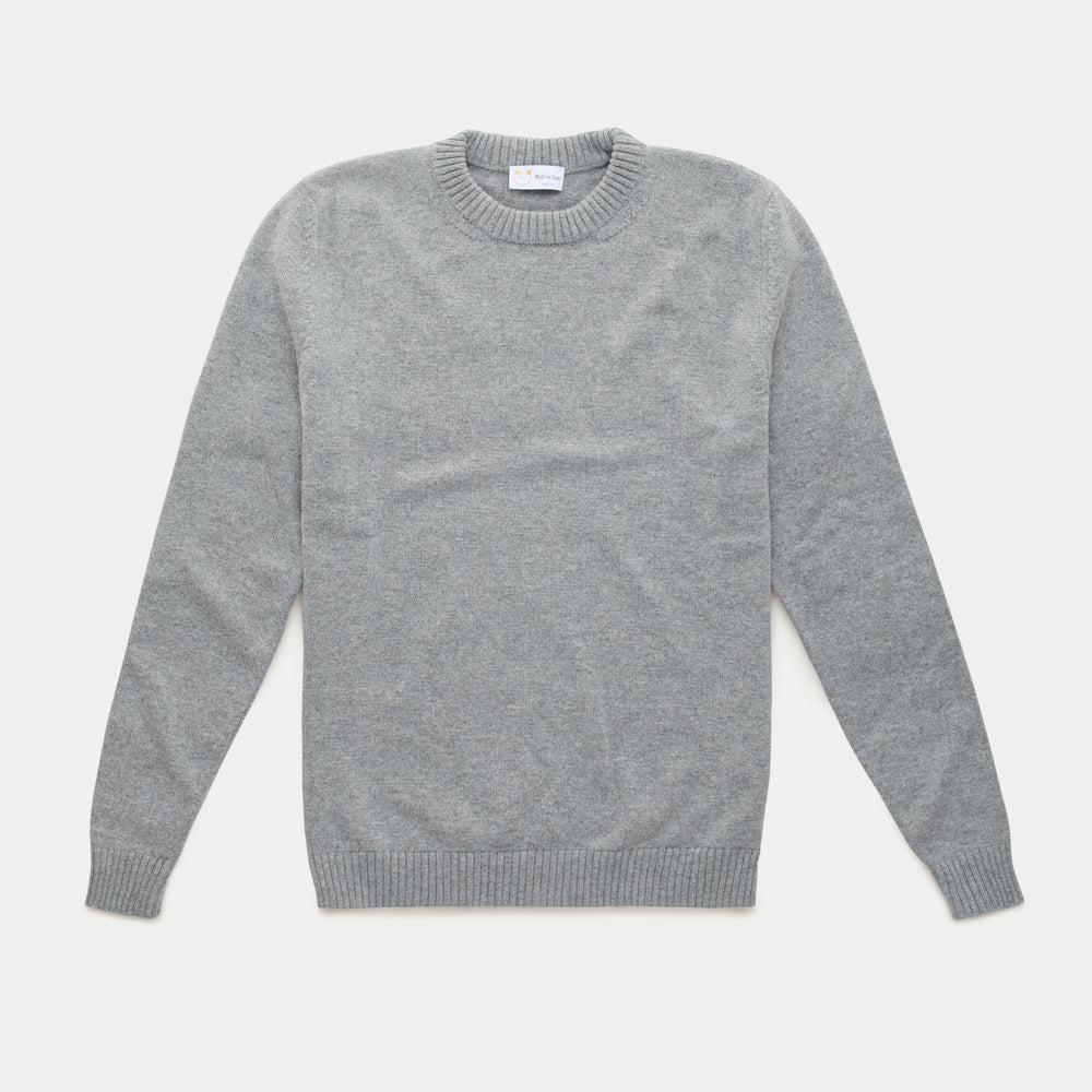 Baby Cashmere Knitted Long Sleeve Crewneck Flannel