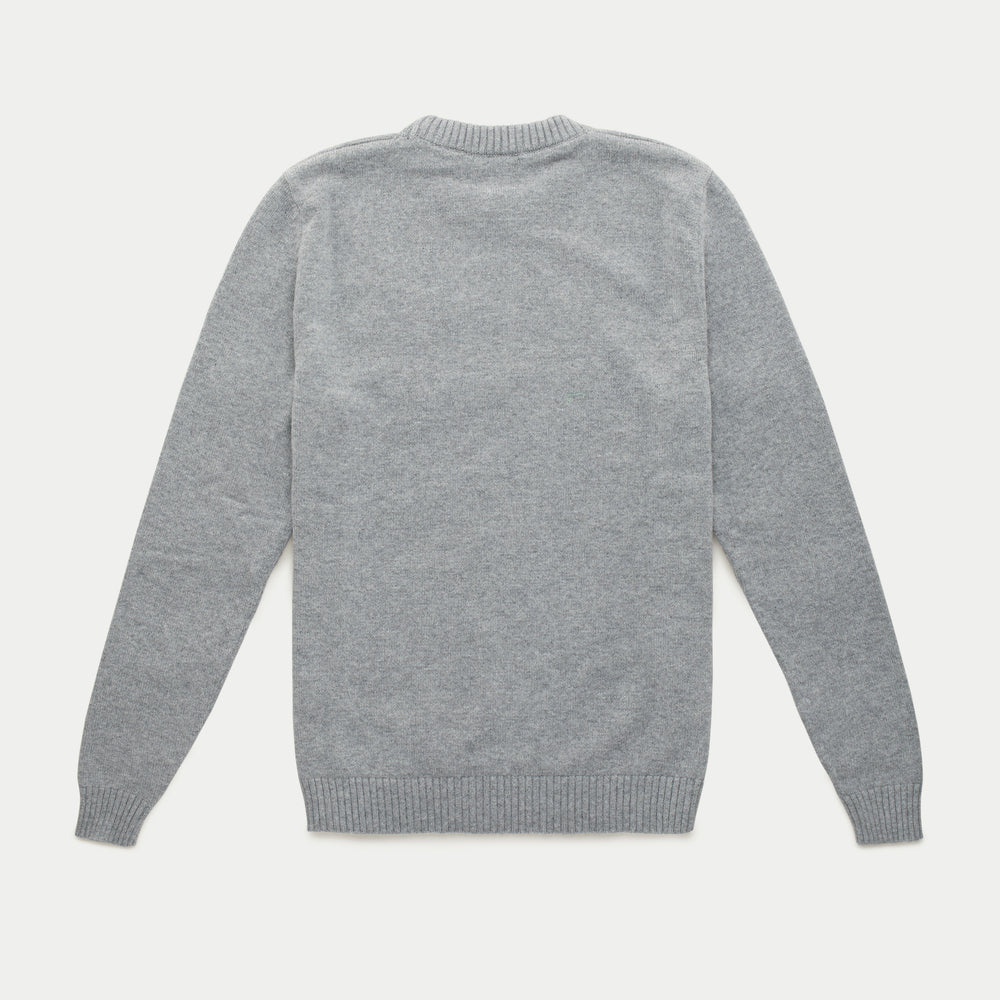 Baby Cashmere Knitted Long Sleeve Crewneck Flannel