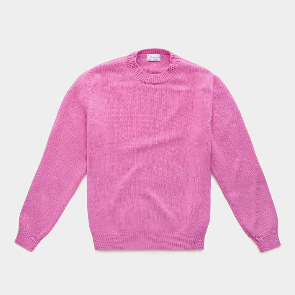 Cashmere Crewneck Sweater Fuxia