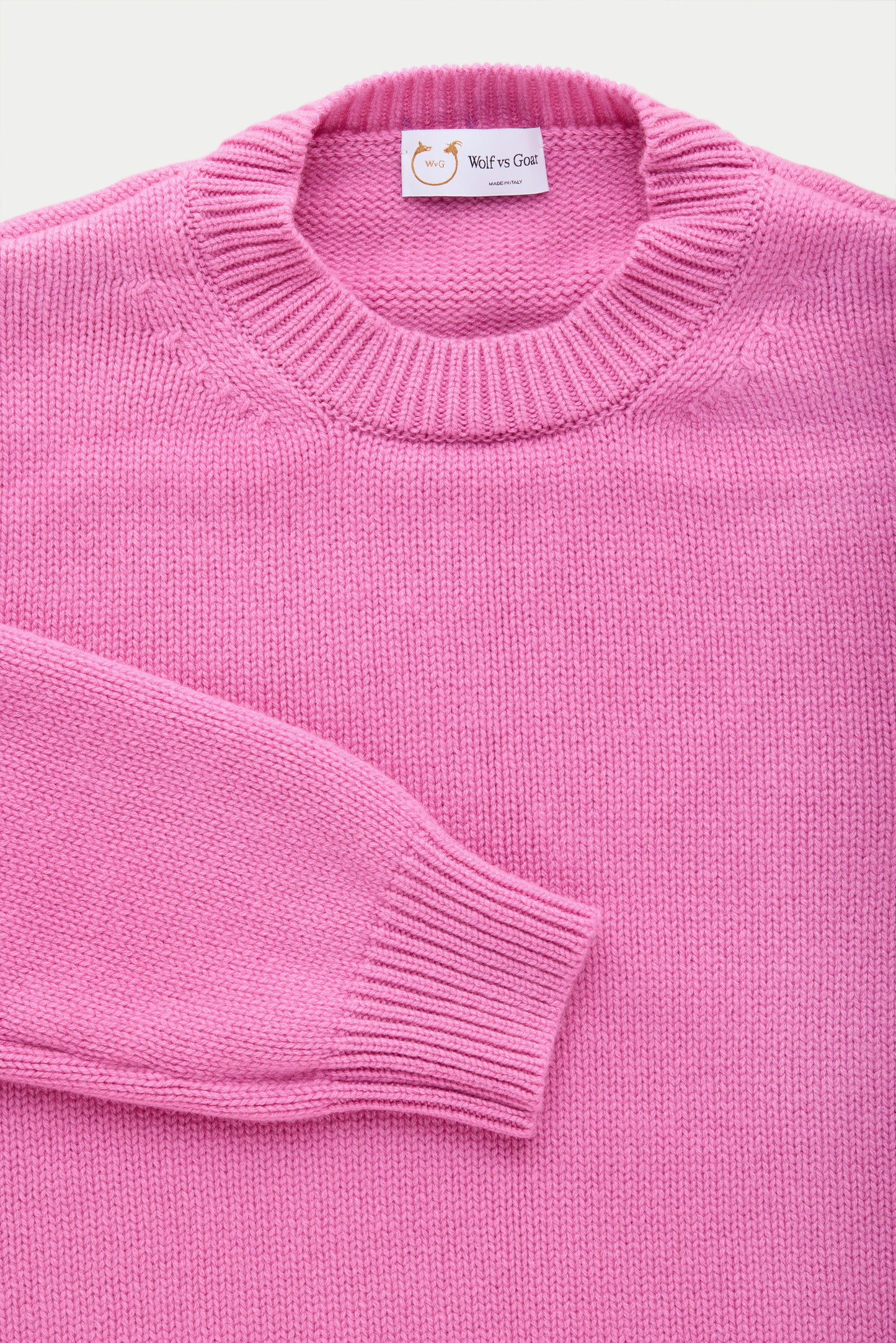 Cashmere Crewneck Sweater Fuxia