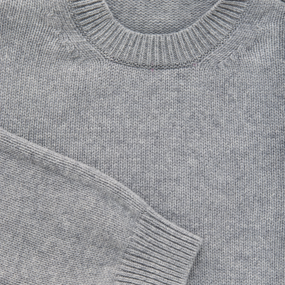 Cashmere Crewneck Sweater Grigio Medio