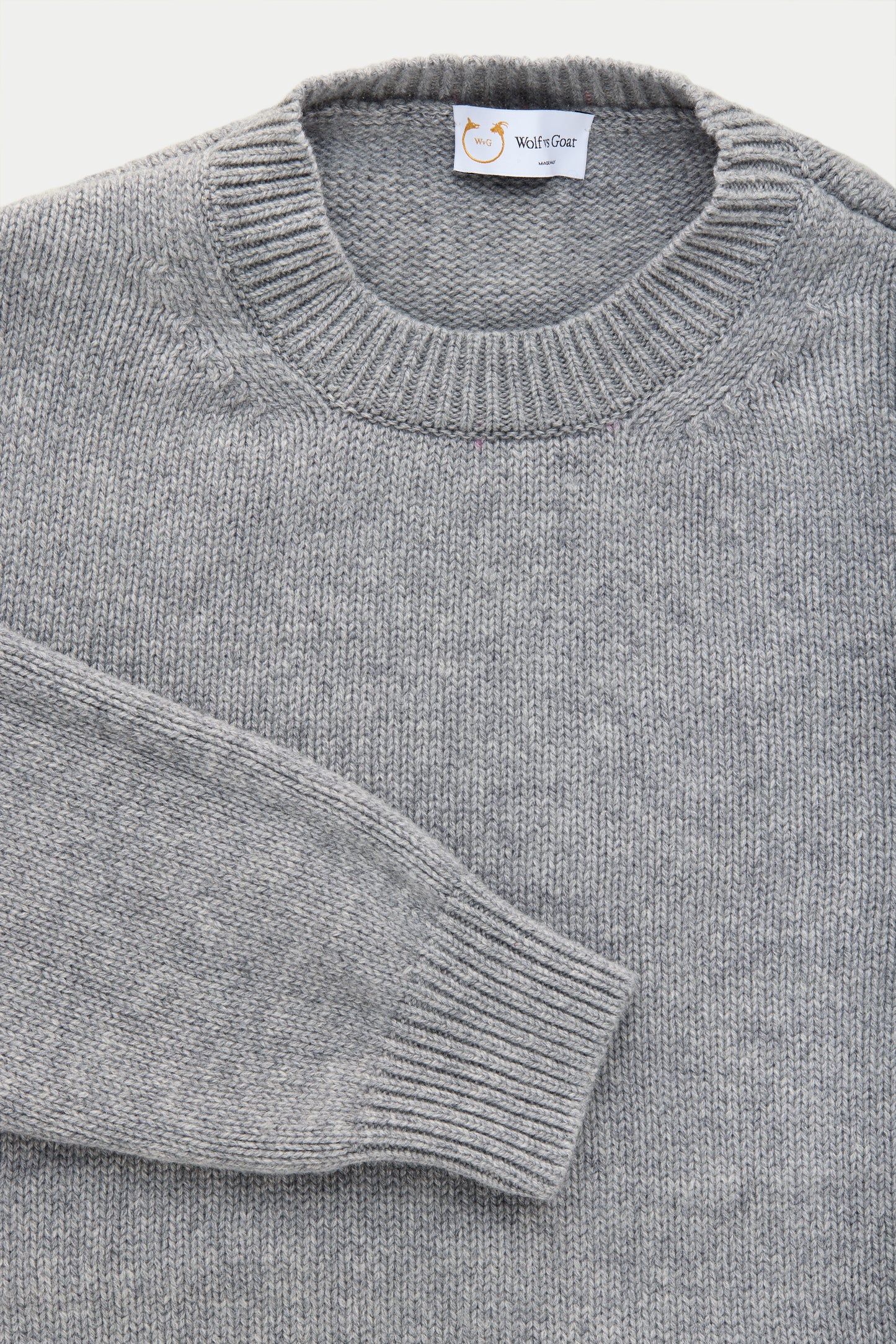 Cashmere Crewneck Sweater Grigio Medio