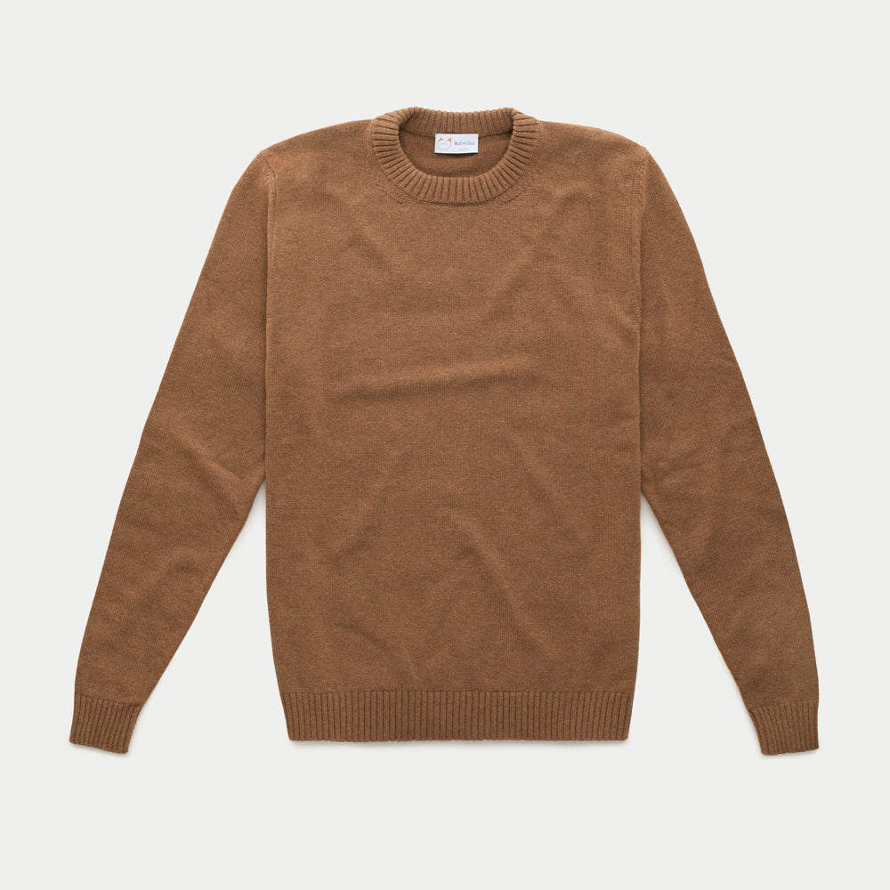 Baby Cashmere Knitted Long Sleeve Crewneck Jitney