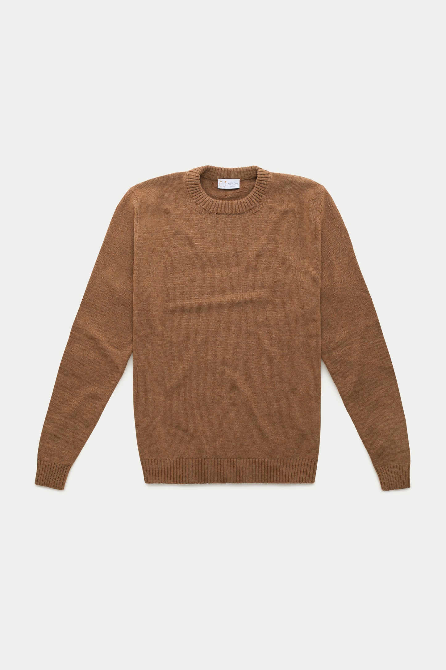 Baby Cashmere Knitted Long Sleeve Crewneck Jitney