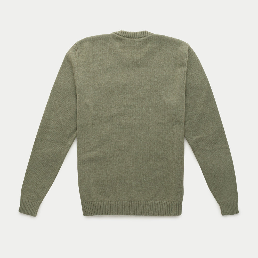 Crown Cashmere Knitted Long Sleeve Crewneck Juniperus