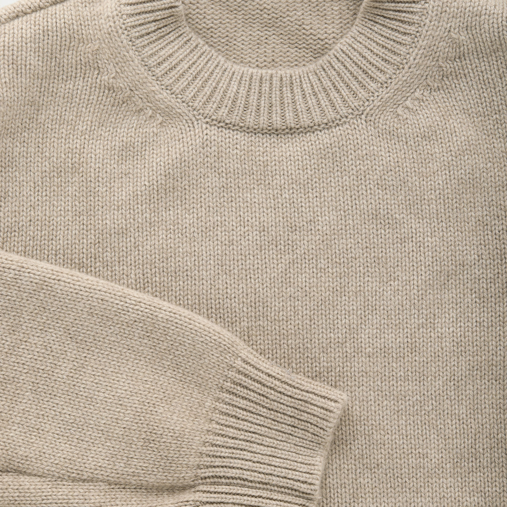 Cashmere Crewneck Sweater Melange Tortora
