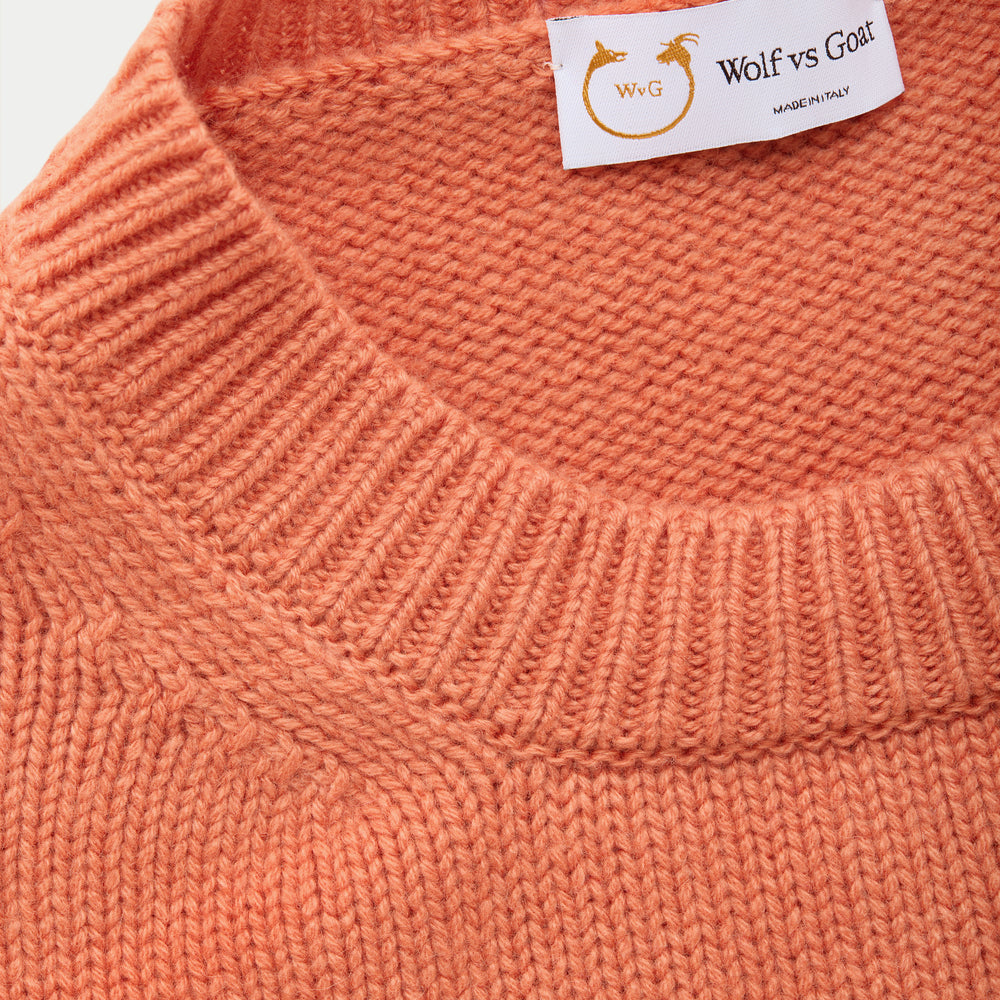 
                  
                    Cashmere Crewneck Sweater Pastel Orange
                  
                