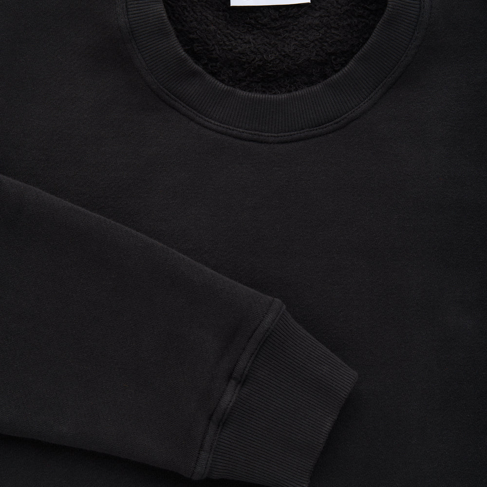 
                  
                    Cotton Fitted Crewneck Sweatshirt Black
                  
                