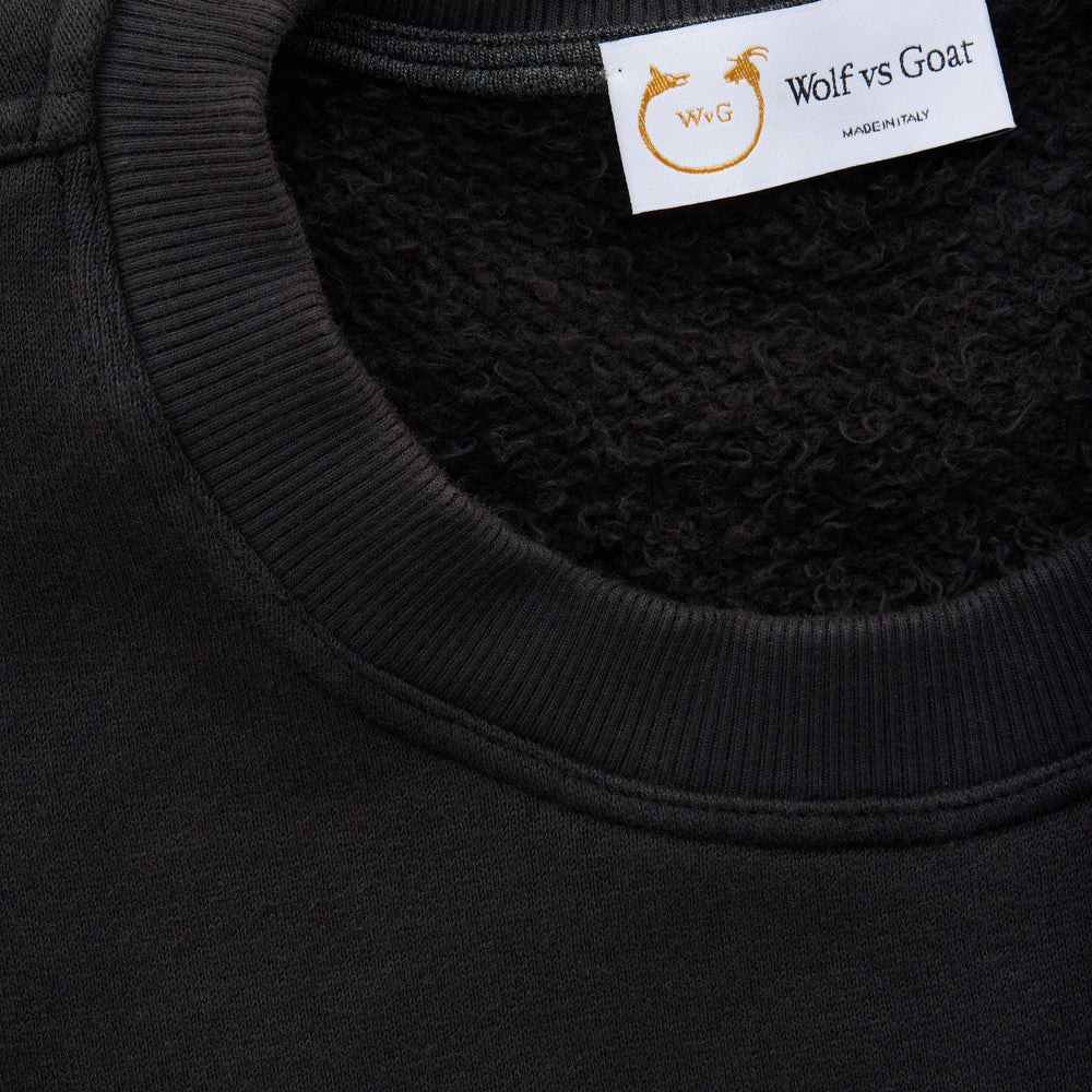 
                  
                    Cotton Fitted Crewneck Sweatshirt Black
                  
                
