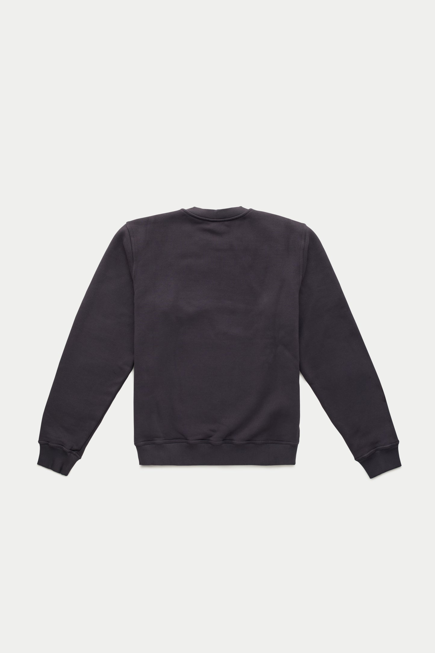 Cotton Fitted Crewneck Sweatshirt Chocolate Tort