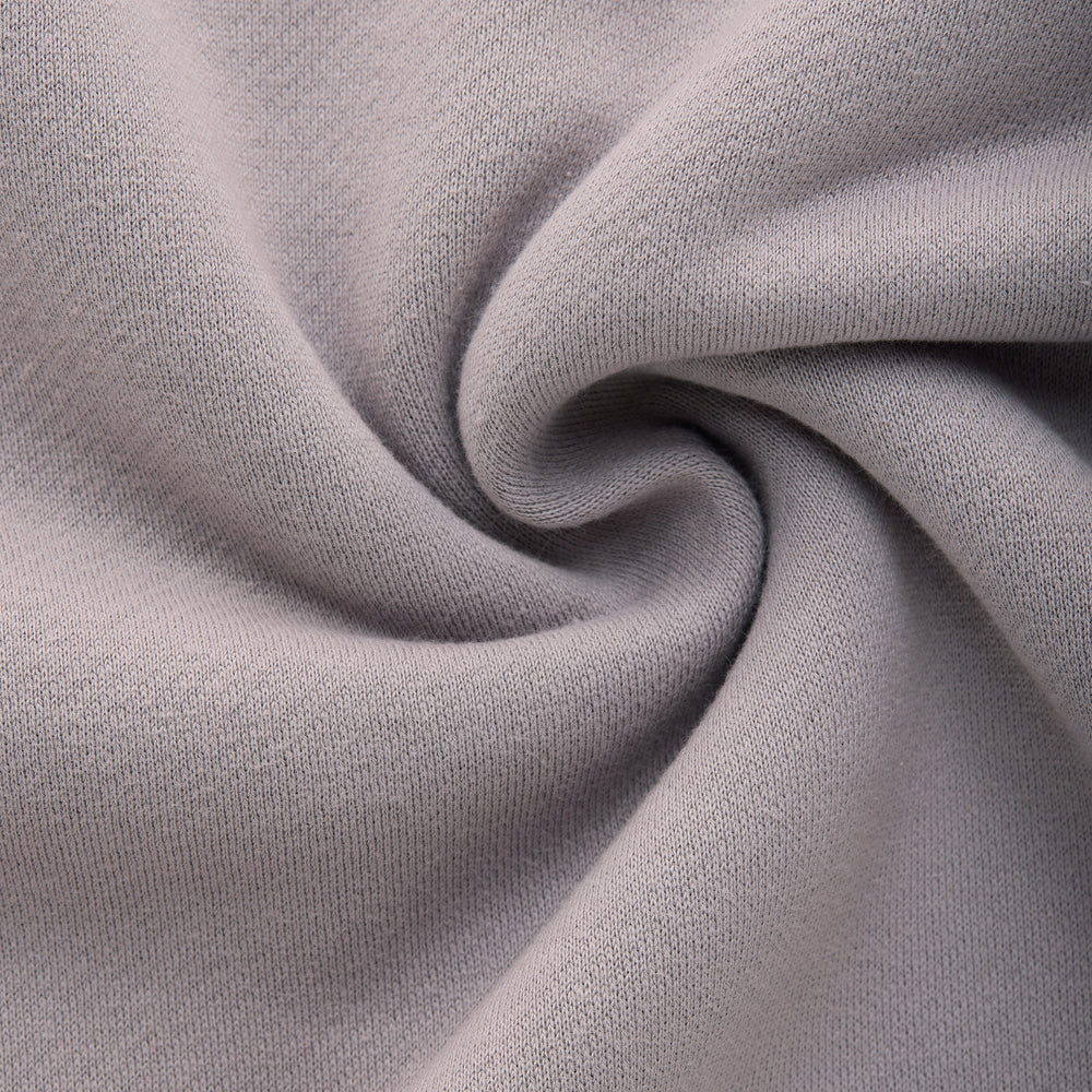 
                  
                    Cotton Fitted Crewneck Sweatshirt Gull Grey
                  
                