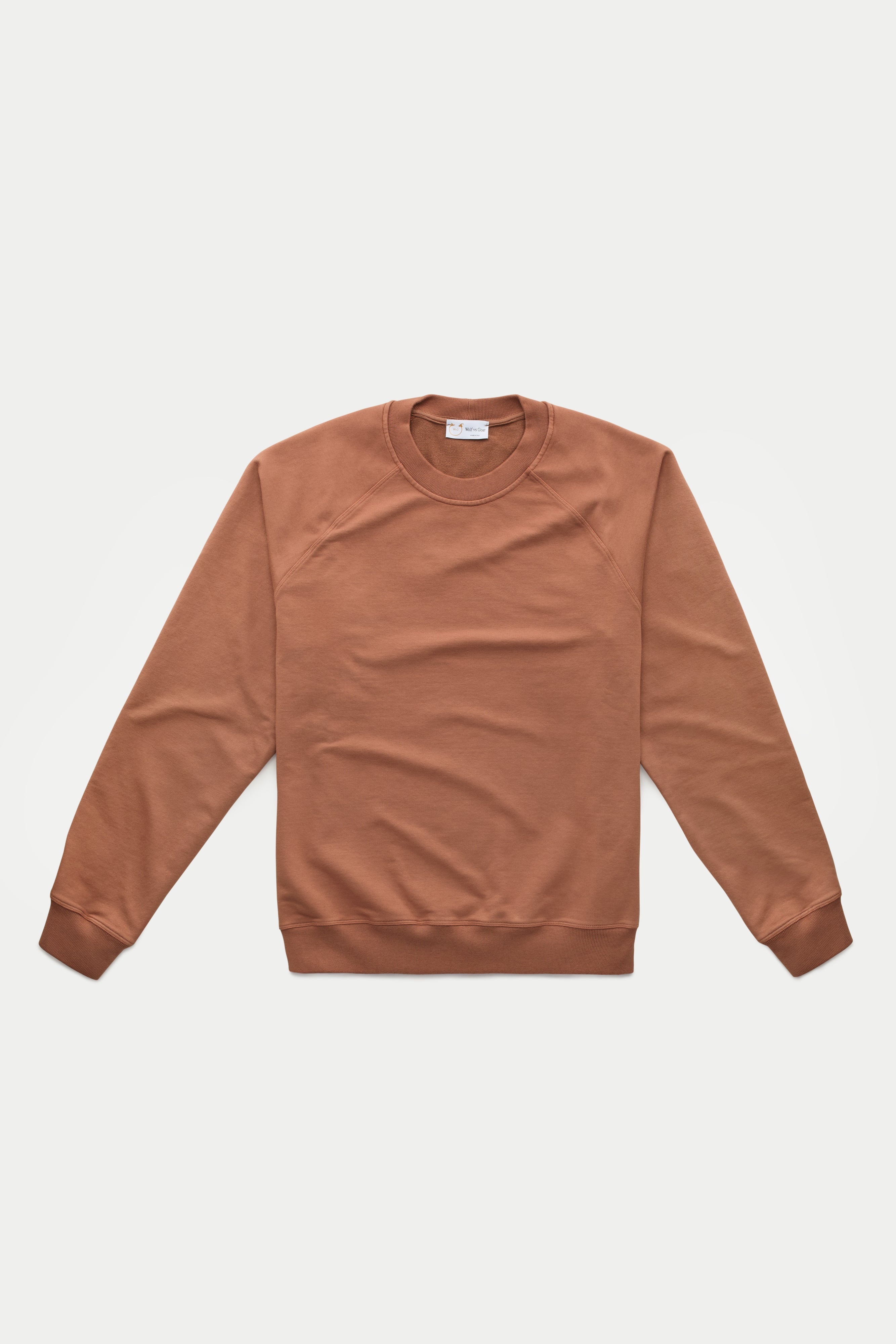 Cotton Modal Relaxed Raglan Sweatshirt Ginger Bread – Wolf