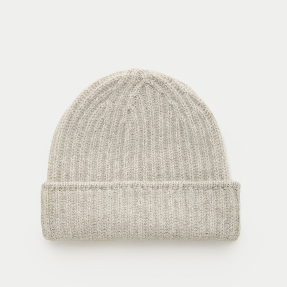 Wide Cuff Cashmere Beanie Dove