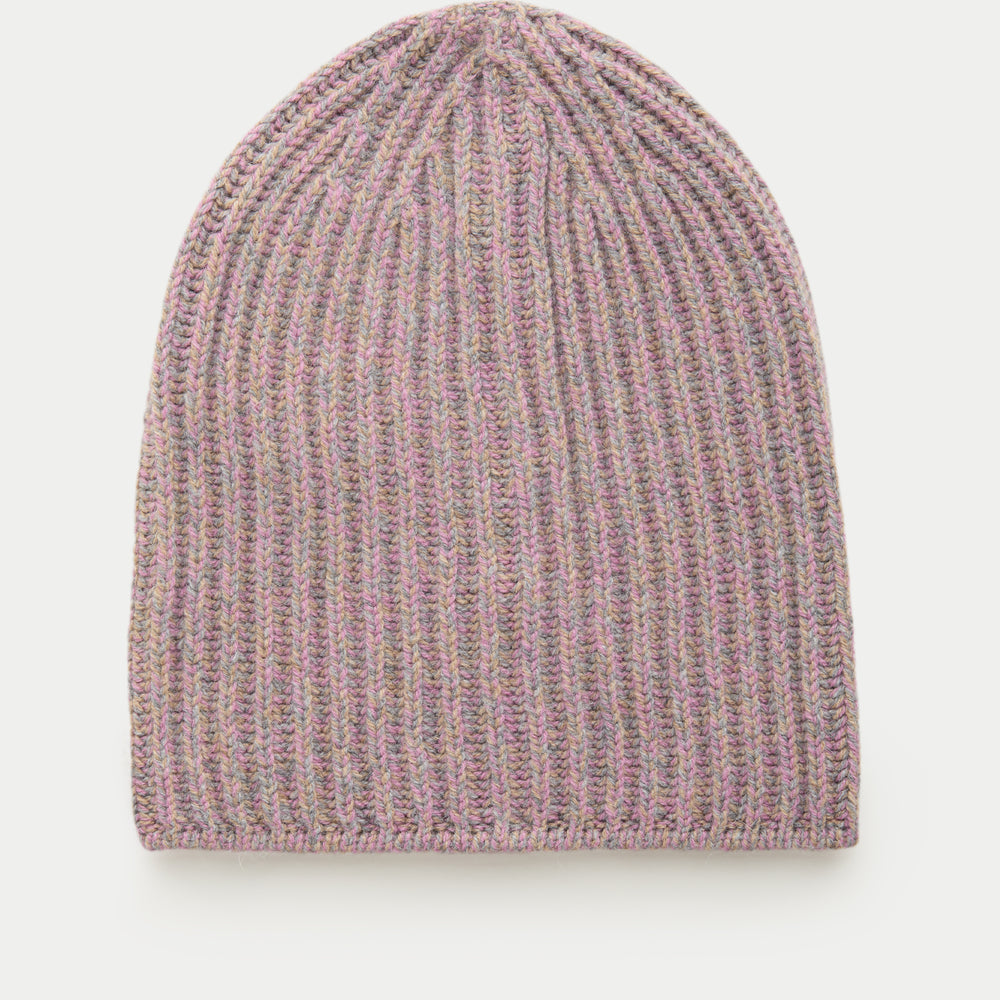 Wide Cuff Baby Alpaca Beanie Dusty Blend