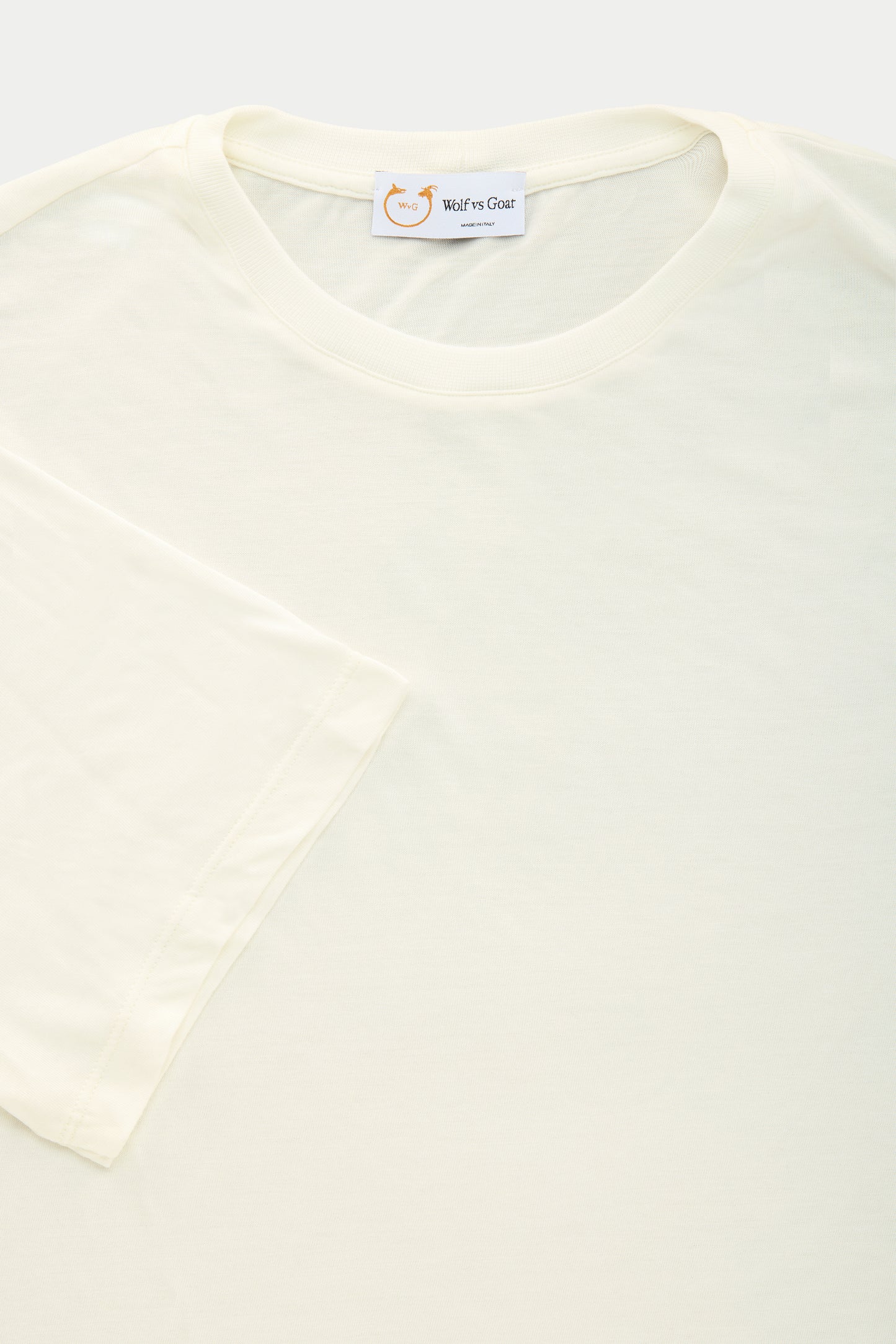 Light Weight Bamboo Sorona Short Sleeve Crew Neck T-Shirt Cloud Dancer