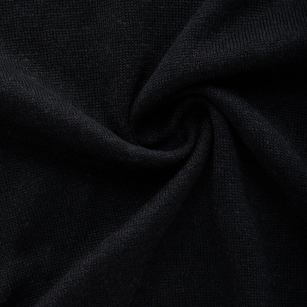 
                  
                    Short Sleeve Linen Cotton Knitted Crewneck Black
                  
                