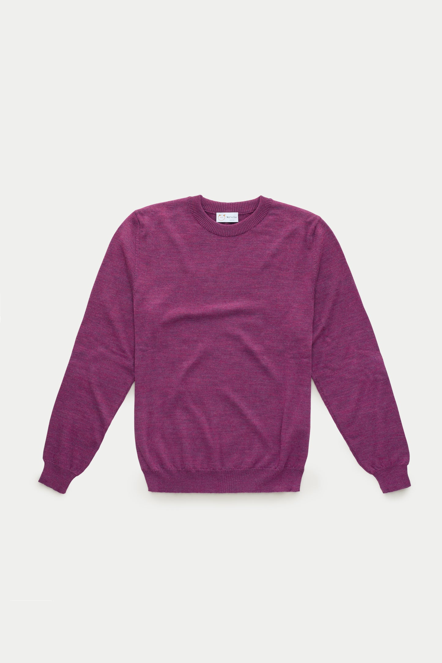 Wool Crewneck Sweater Purple