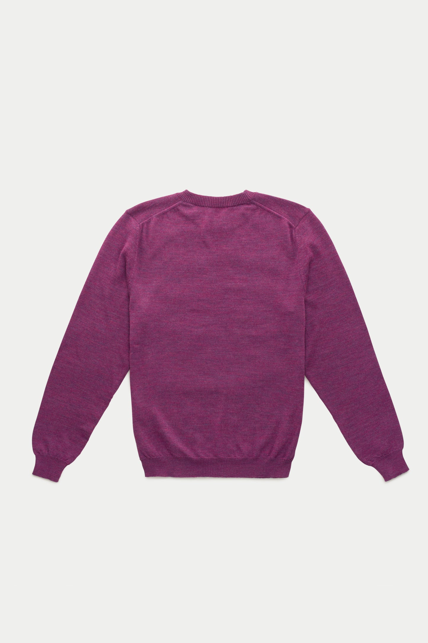 Wool Crewneck Sweater Purple