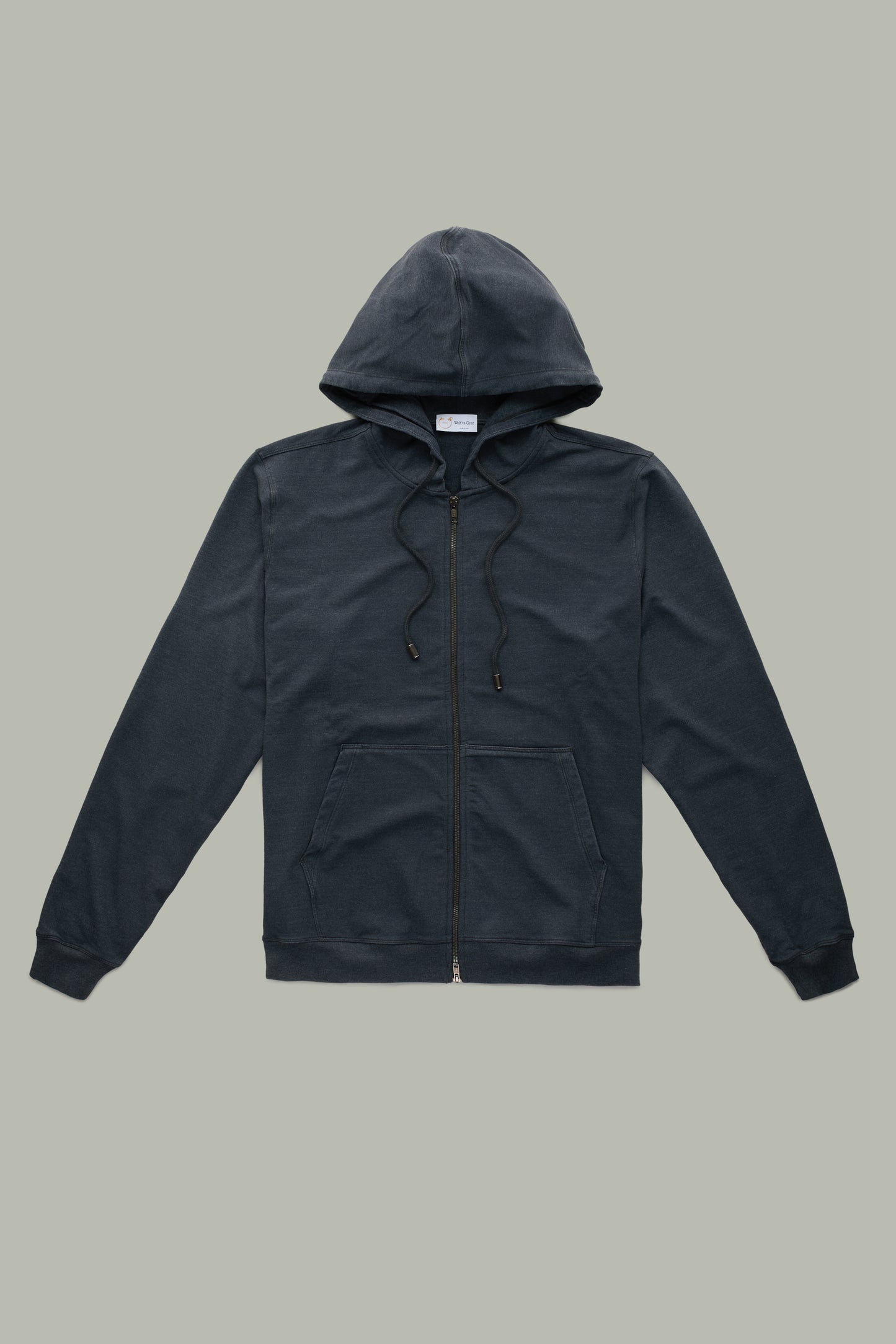 Bamboo Sorona Zip Up Hoodie Dark Navy