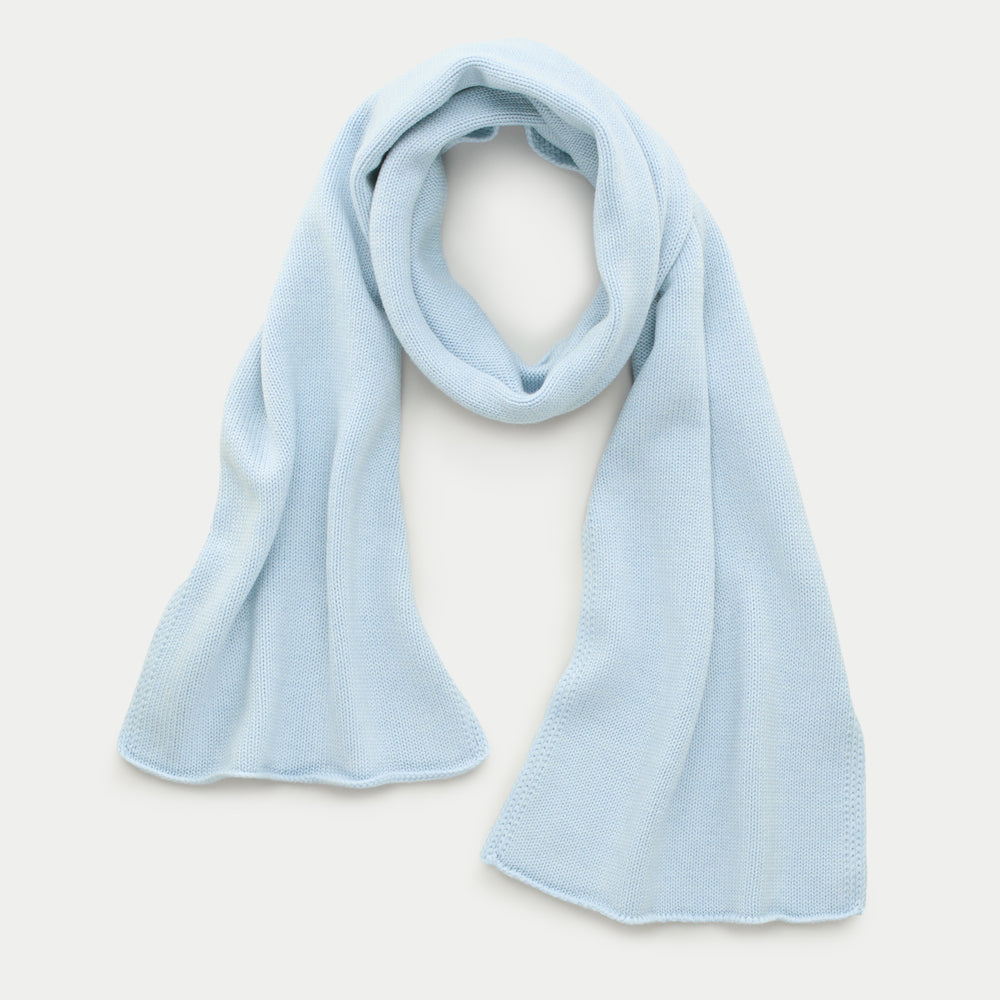 Knitted Maglia Rasata Wool Scarf Icicle