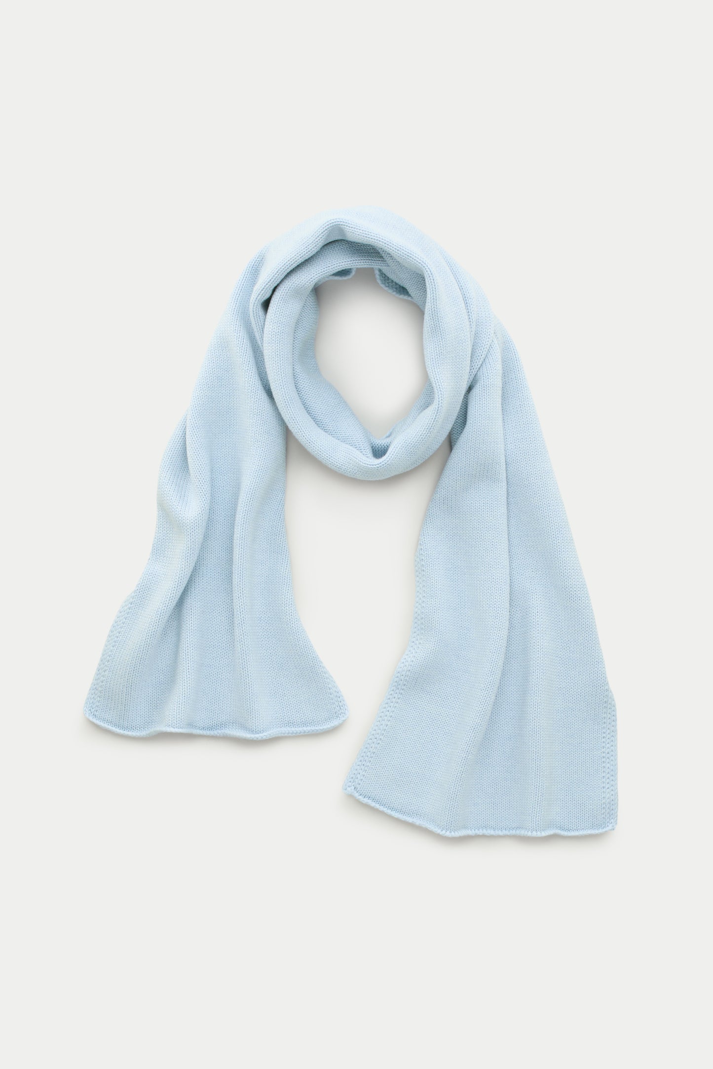 Knitted Maglia Rasata Wool Scarf Icicle