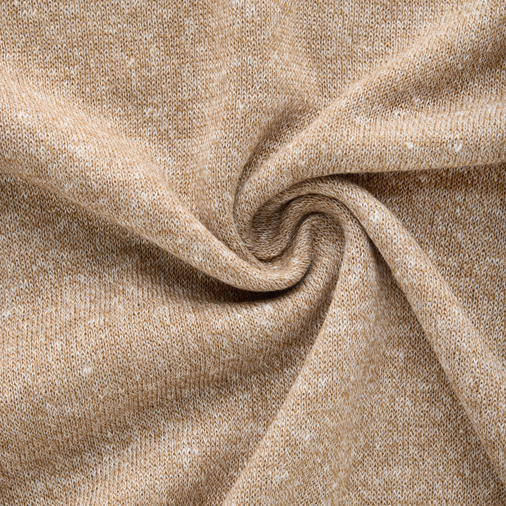 
                  
                    Short Sleeve Linen Cotton Knitted Johnny Collar Polo Wheat
                  
                