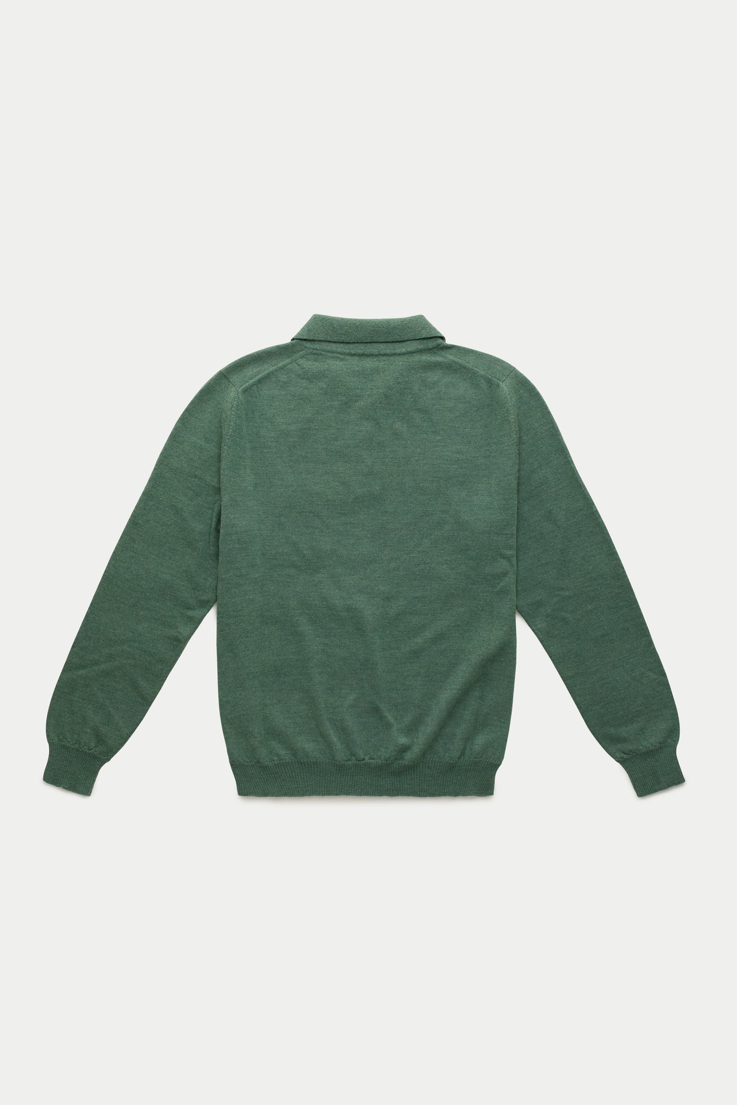 Wool Knitted Long Sleeve Polo Abete