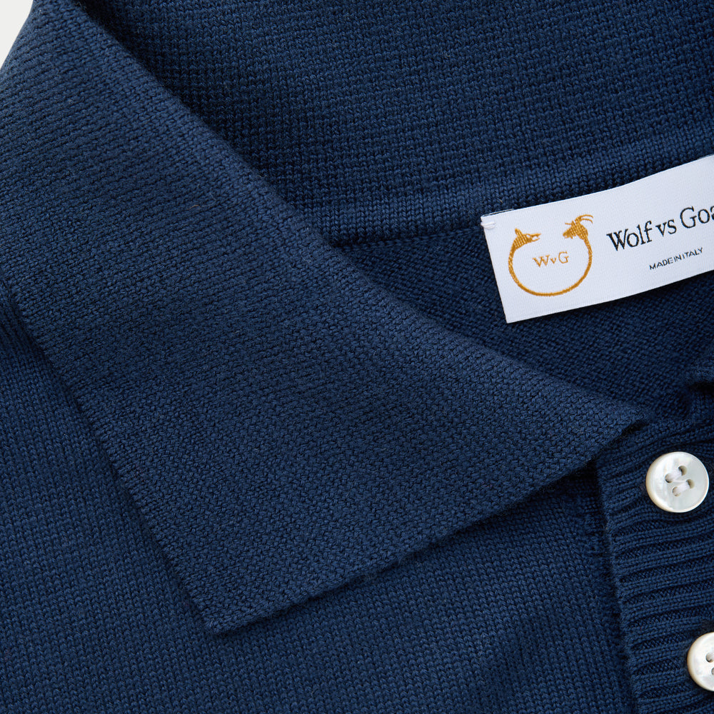 
                  
                    Wool Knitted Long Sleeve Polo Ardesia
                  
                