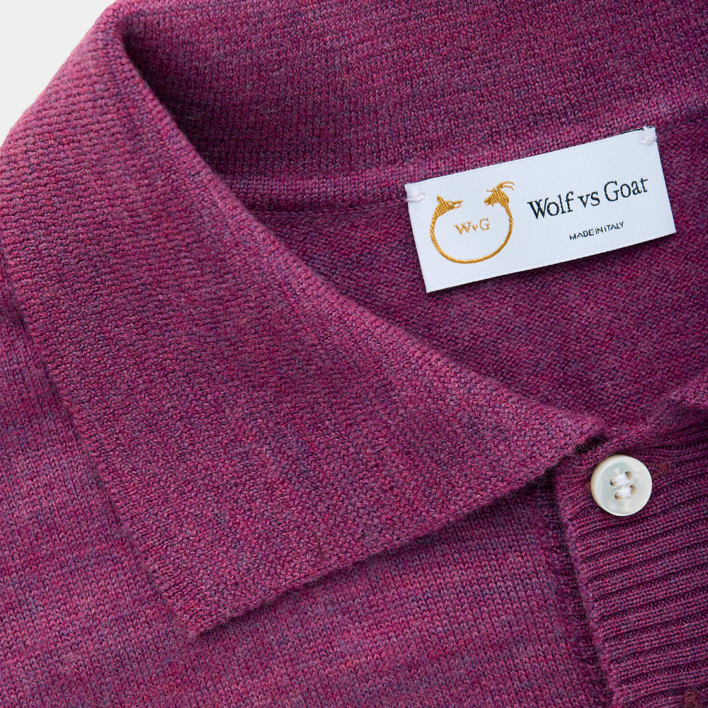 
                  
                    Wool Knitted Long Sleeve Polo Purple
                  
                