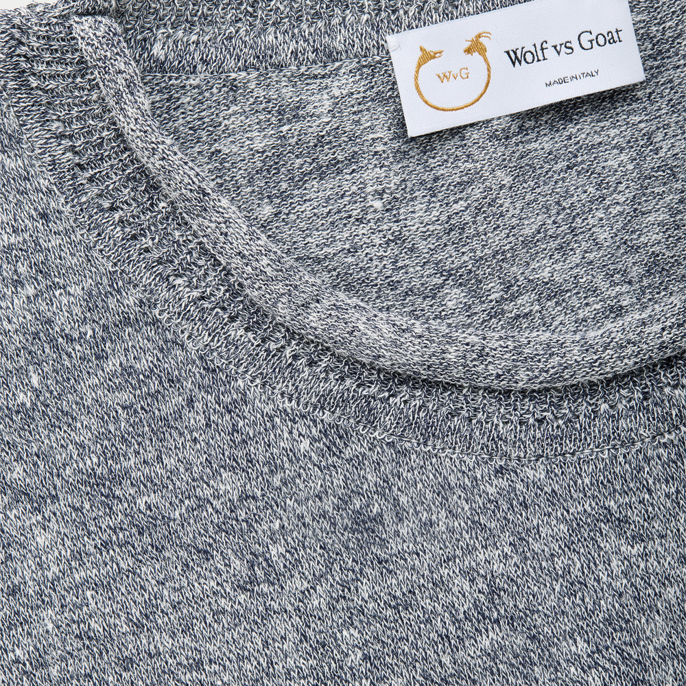 
                  
                    Short Sleeve Knitted Linen Cotton Roll Neck Temporale
                  
                