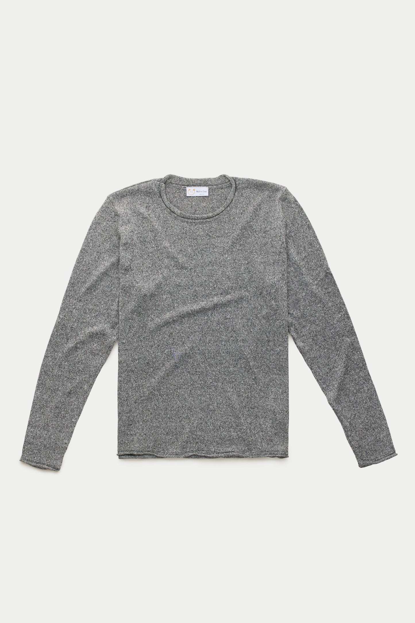 Long Sleeve Knitted Linen Cotton Roll Neck Zebra