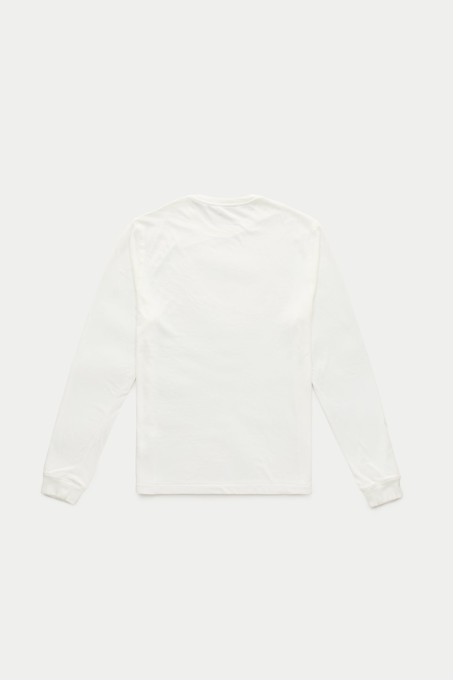 Heavyweight Long Sleeve Bamboo Sorona Jersey Crewneck Cloud Dancer