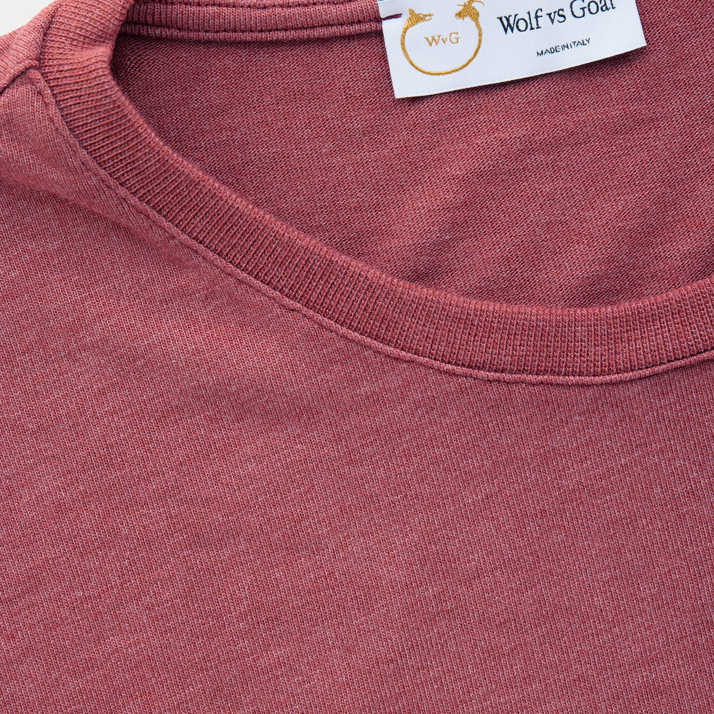 
                  
                    Long Sleeve Heavyweight Bamboo Sorona Jersey Crewneck Rosewood
                  
                