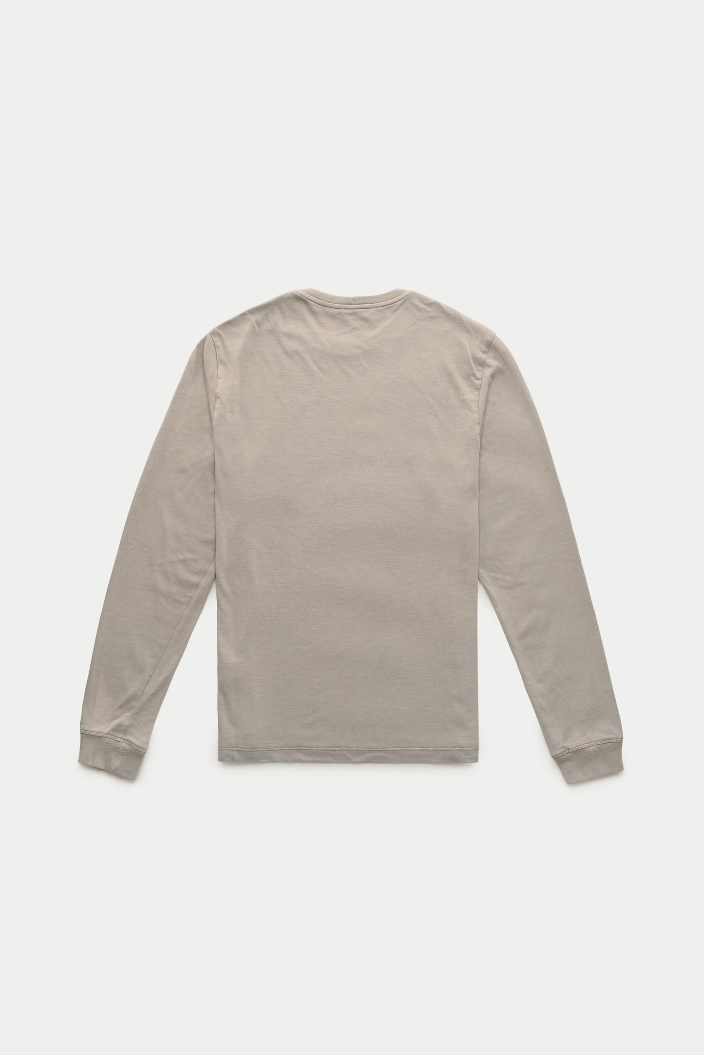 Heavyweight Long Sleeve Bamboo Sorona Jersey Crewneck Silver Mink