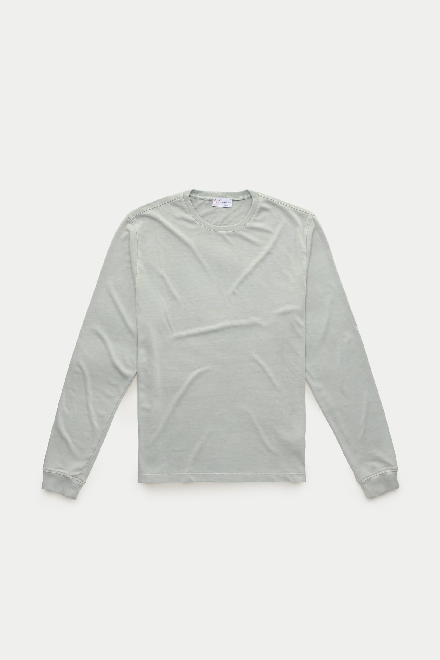 Heavyweight Long Sleeve Bamboo Sorona Jersey Crewneck Steel