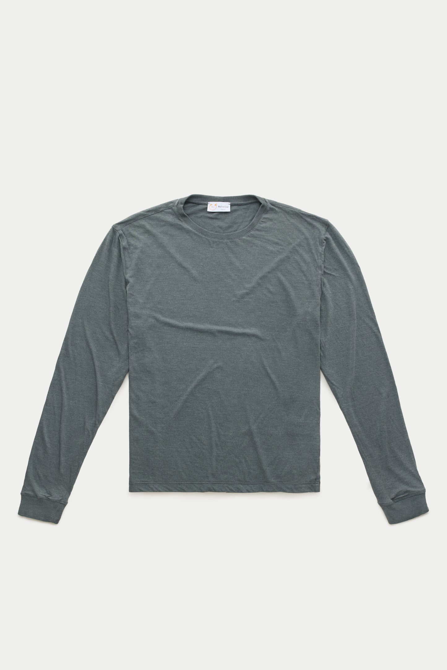 Bamboo Sorona Long Sleeve Crew Neck T-Shirt Darkest Spruce